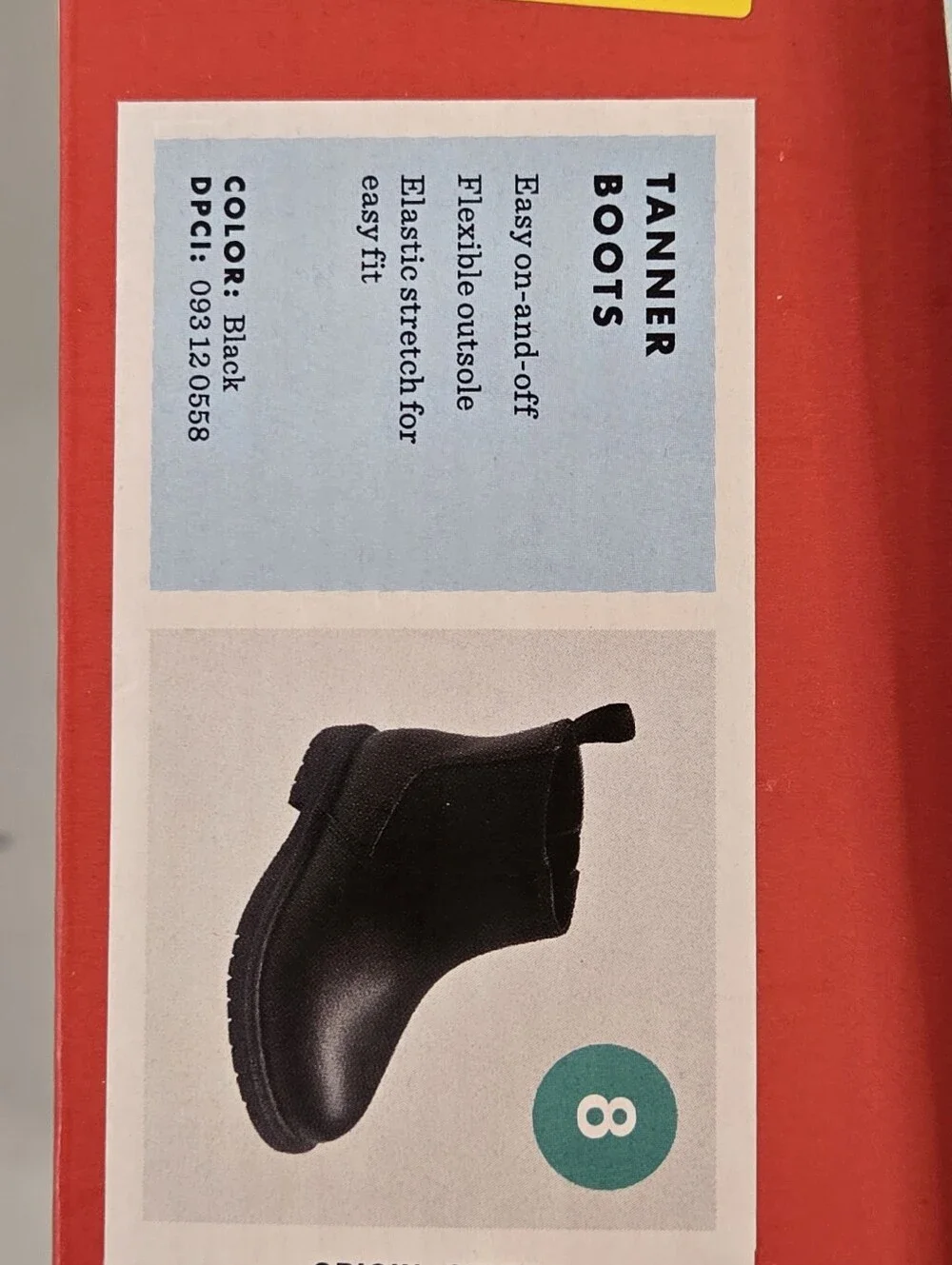 NWT Cat & Jack Black Chelsea Style Zip Ankle Boots Tanner Size 6 7 8 Little Girl